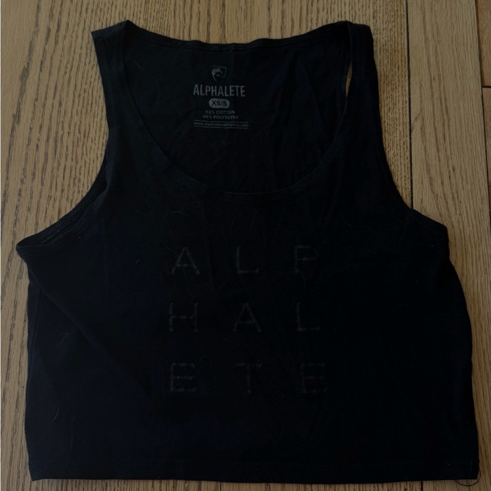 Alphalete Women's Midnight Black Crop Top